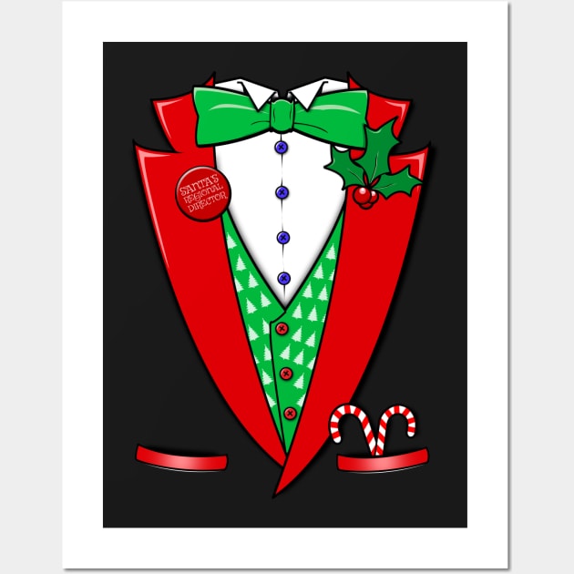 The Festive Tuxedo Wall Art by NerdShizzle